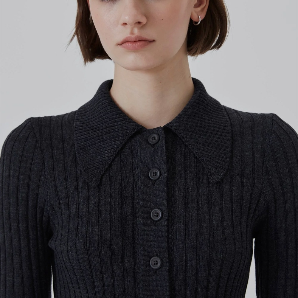 Dome Merino Sweater - Charcoal