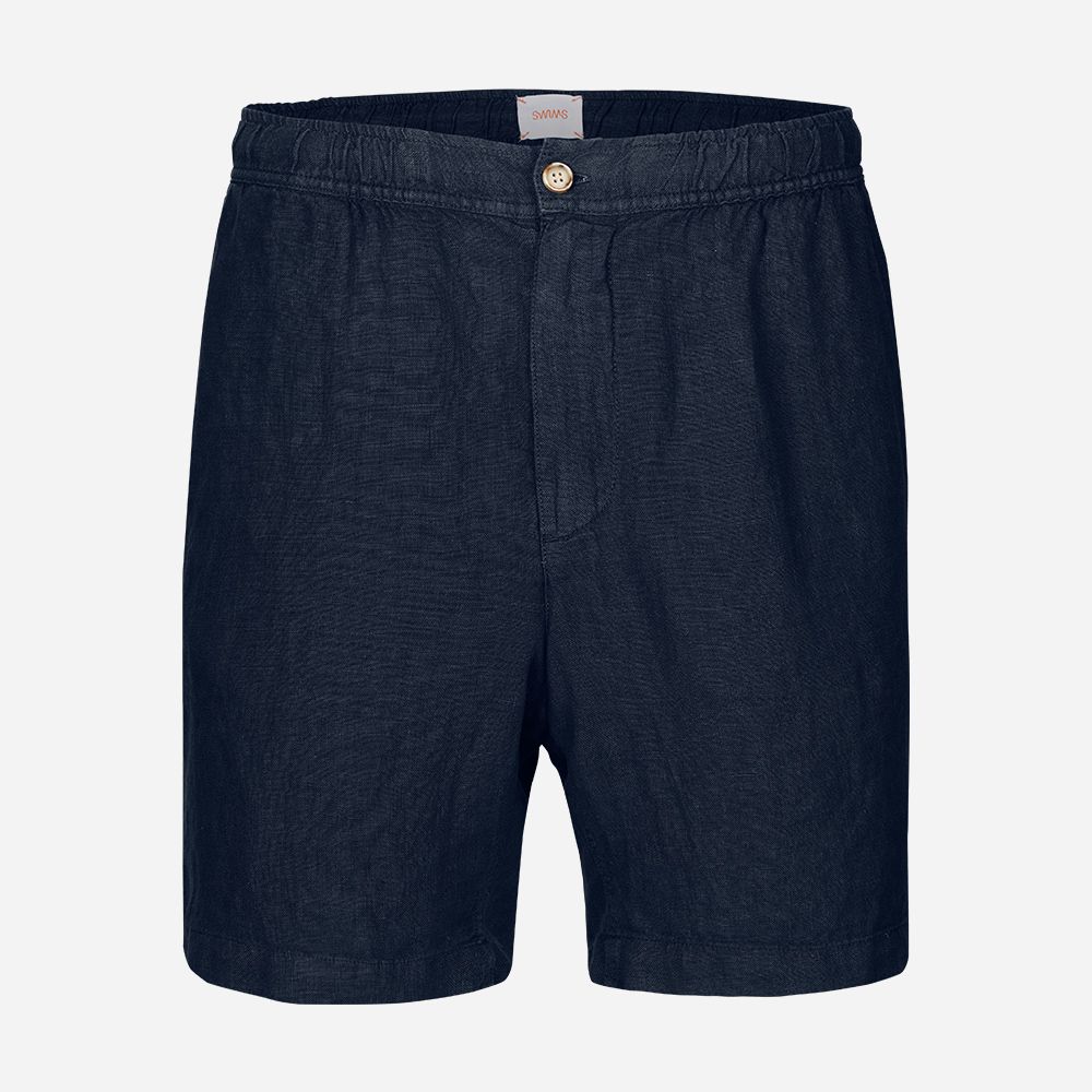 Amalfi Linen Shorts - Navy