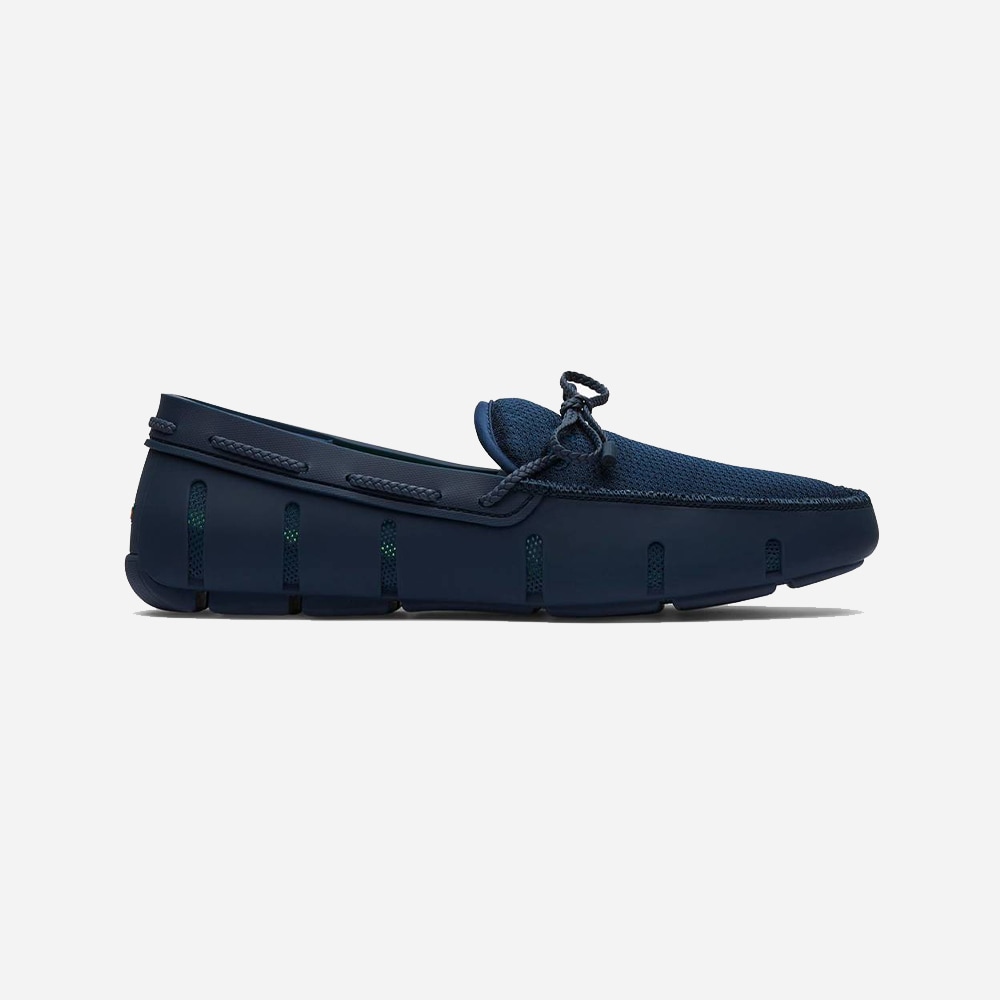 Braided Lace Loafer - Navy
