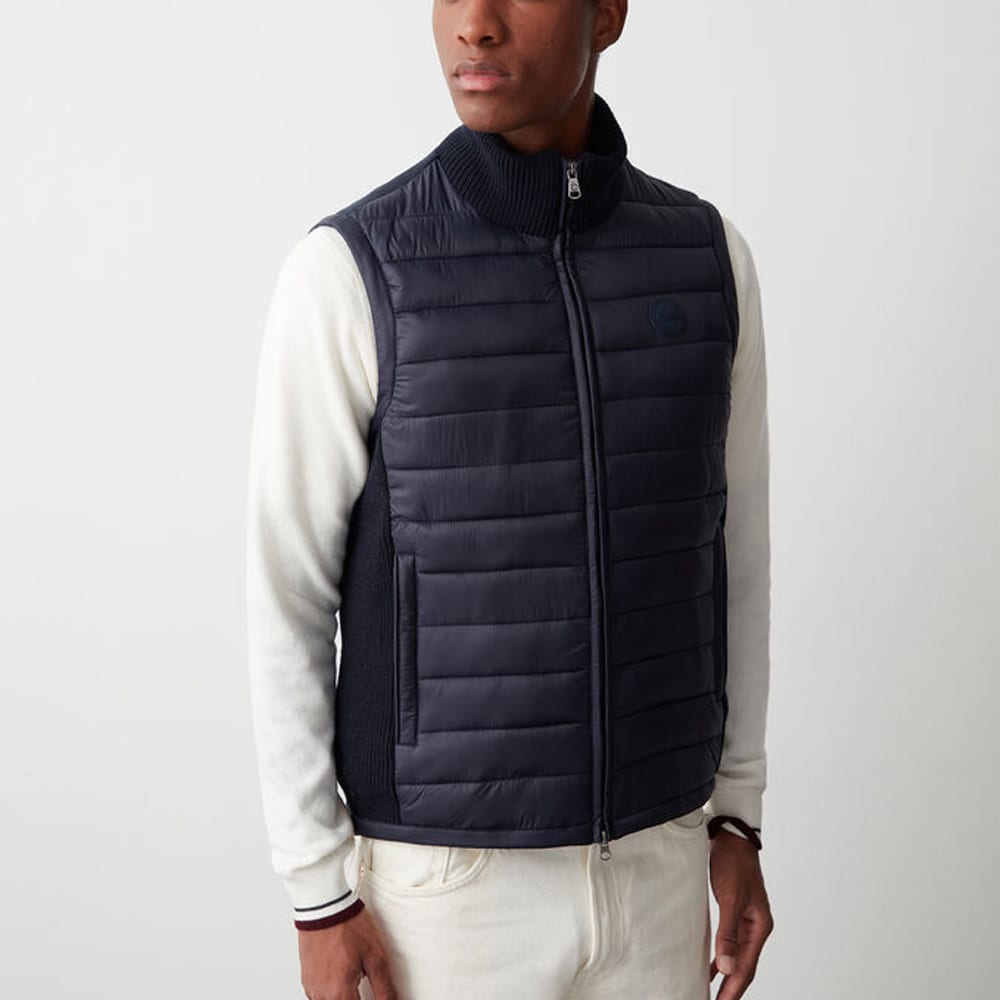 Autumn Vest With Fleece - Navy