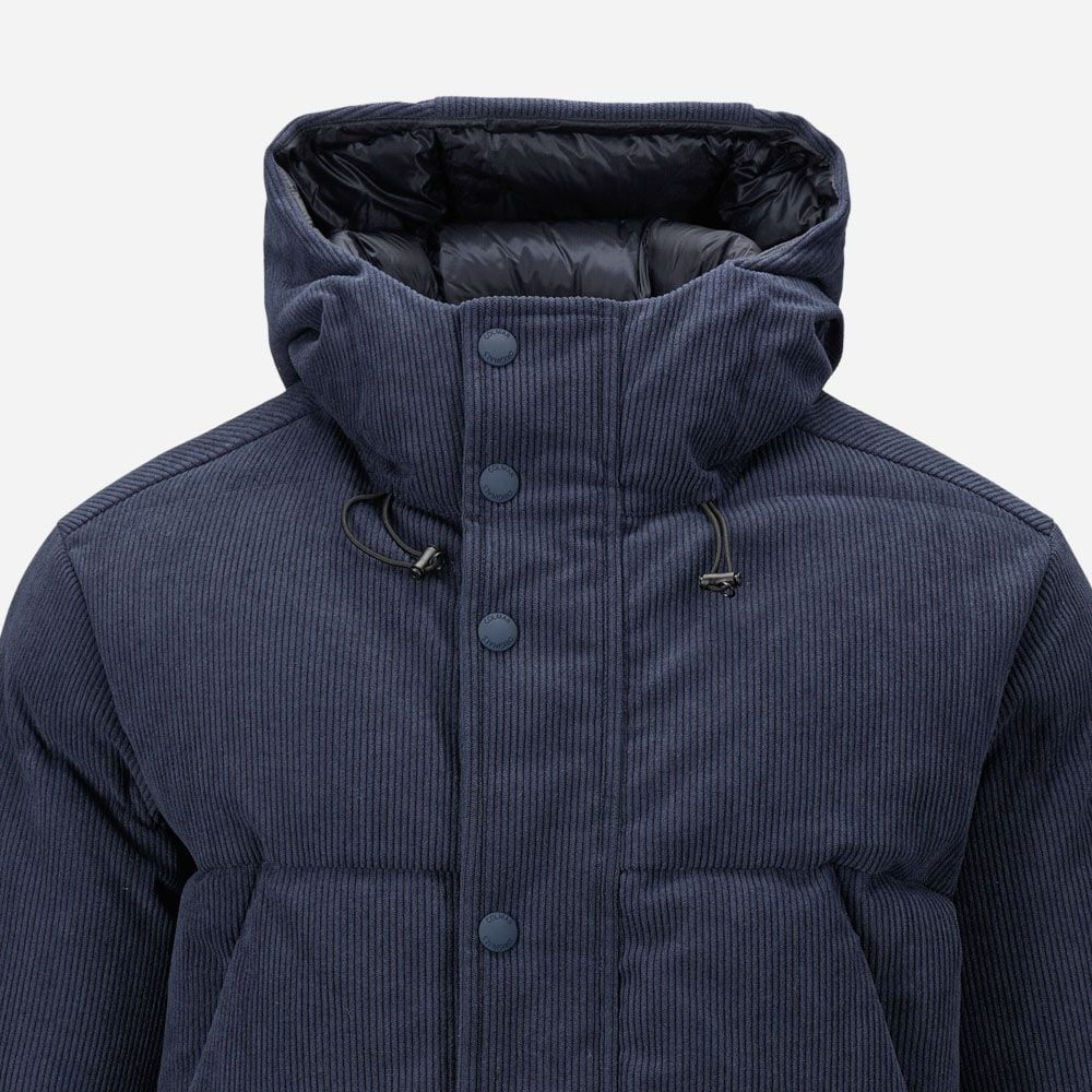 Down Jacket Long Corduroy - Navy