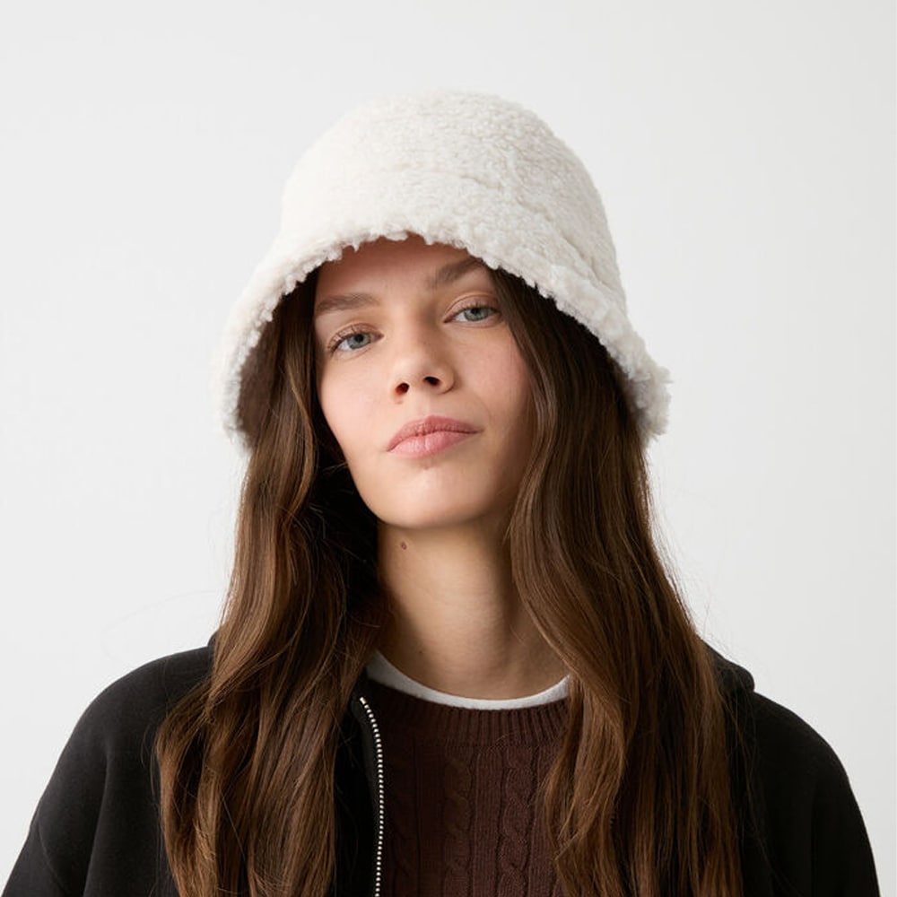 Teddy Bucket Hat - Incense White