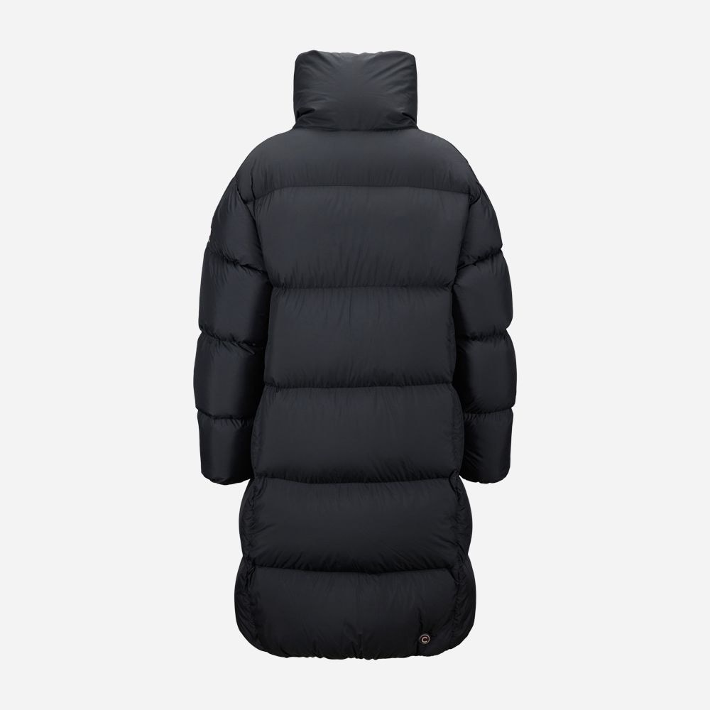 Long Oversized Down Jacket - Black