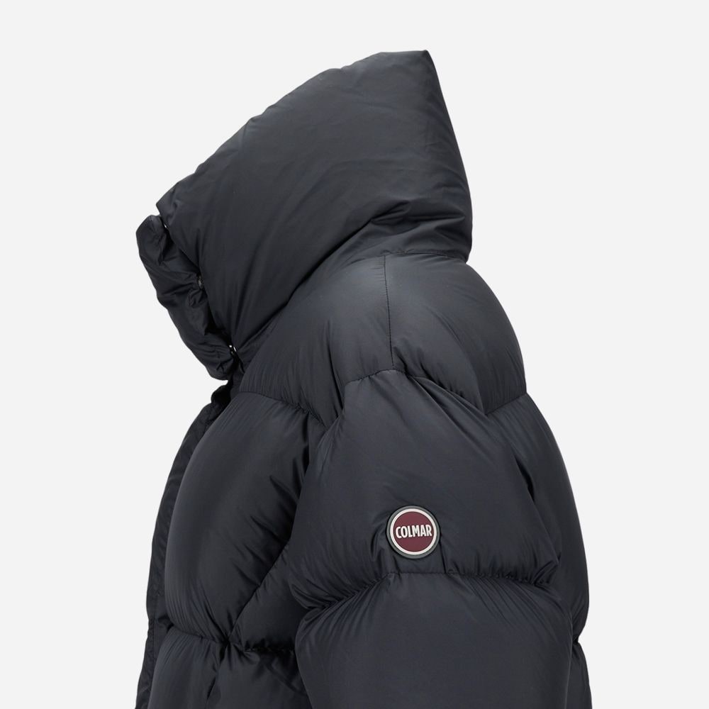 Long Oversized Down Jacket - Black