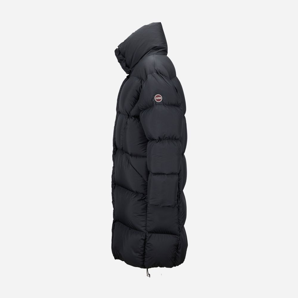 Long Oversized Down Jacket - Black