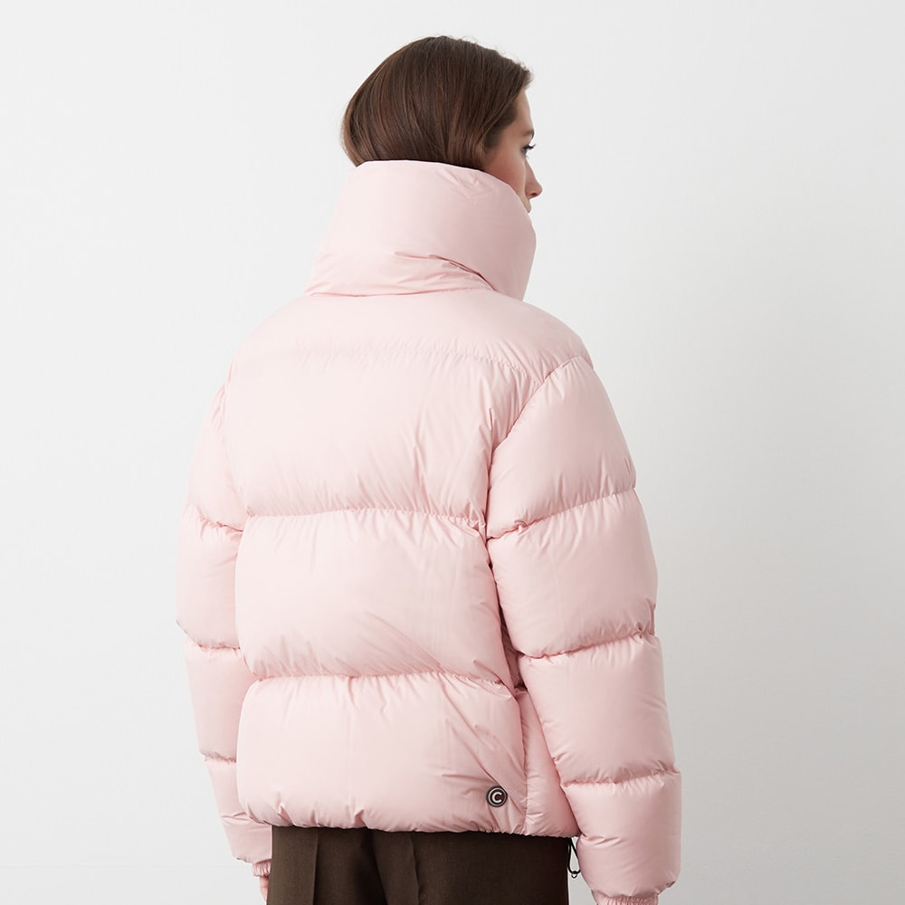 Oversized Down Jacket Short - Milkshake Pink