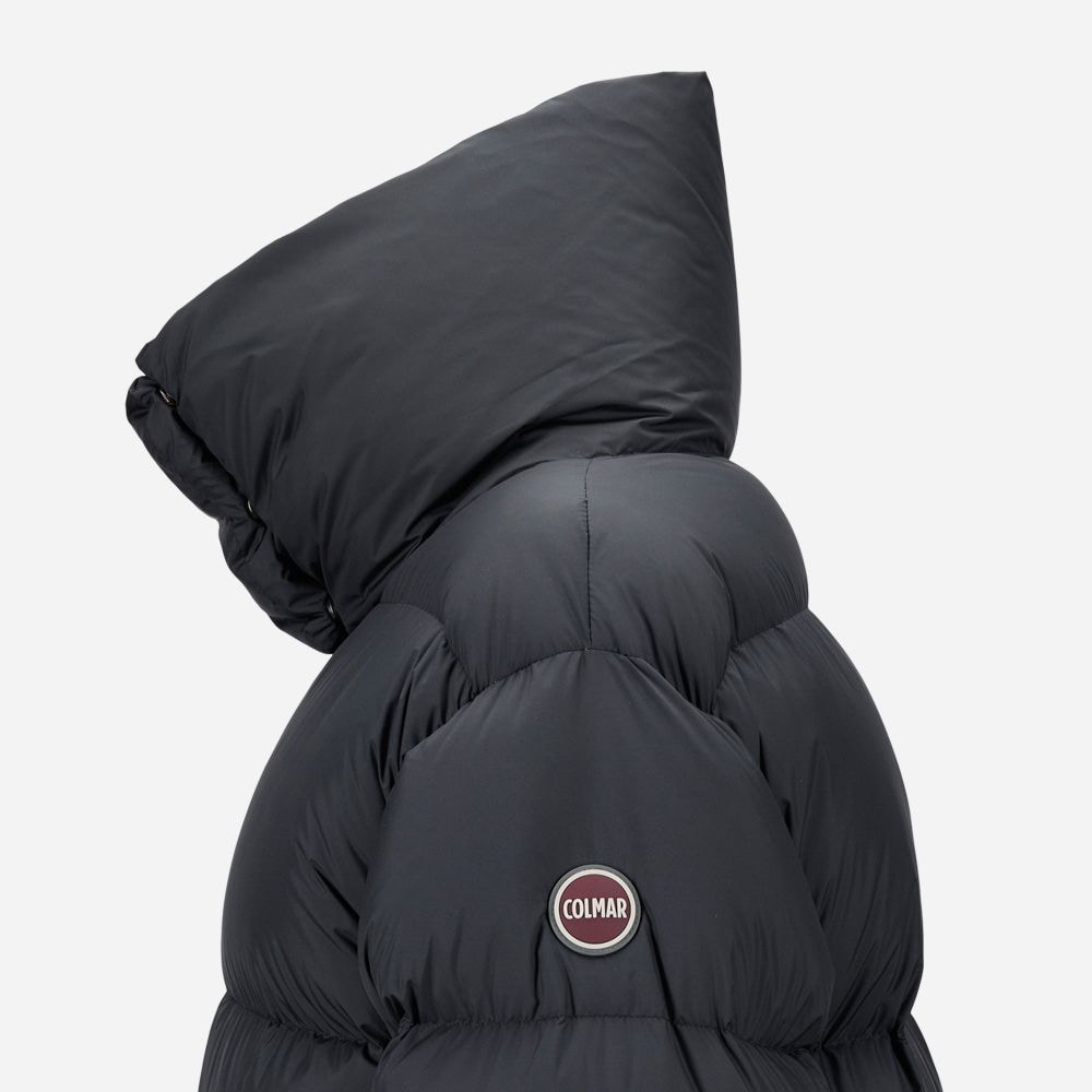 Oversized Down Jacket Short - Black