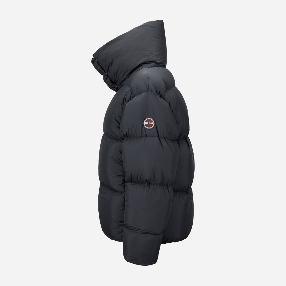 Oversized Down Jacket Short - Black