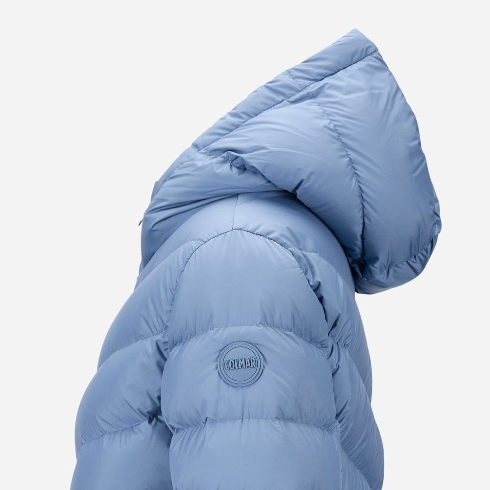 Ligth Down Jacket Hoodie - Blue