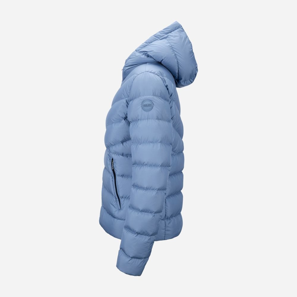 Ligth Down Jacket Hoodie - Blue