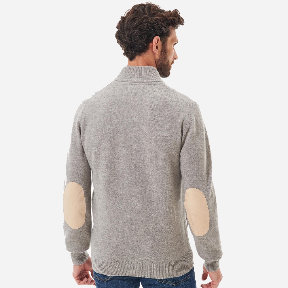 Essential Patch Zip Through Jumper - New Stone