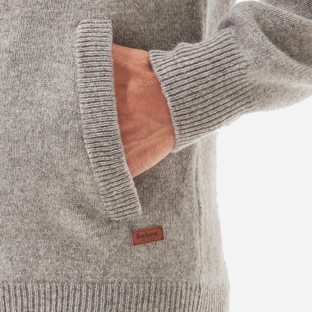 Essential Patch Zip Through Jumper - New Stone