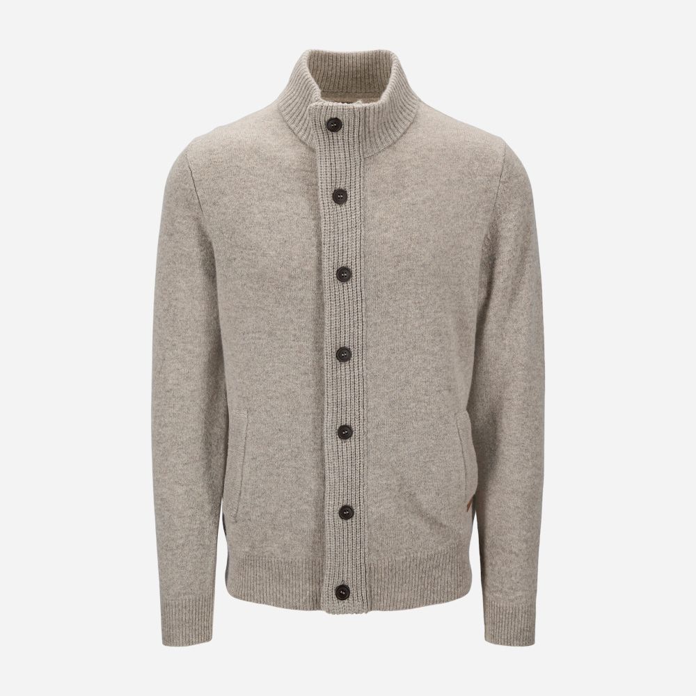 Essential Patch Zip Through Jumper - New Stone