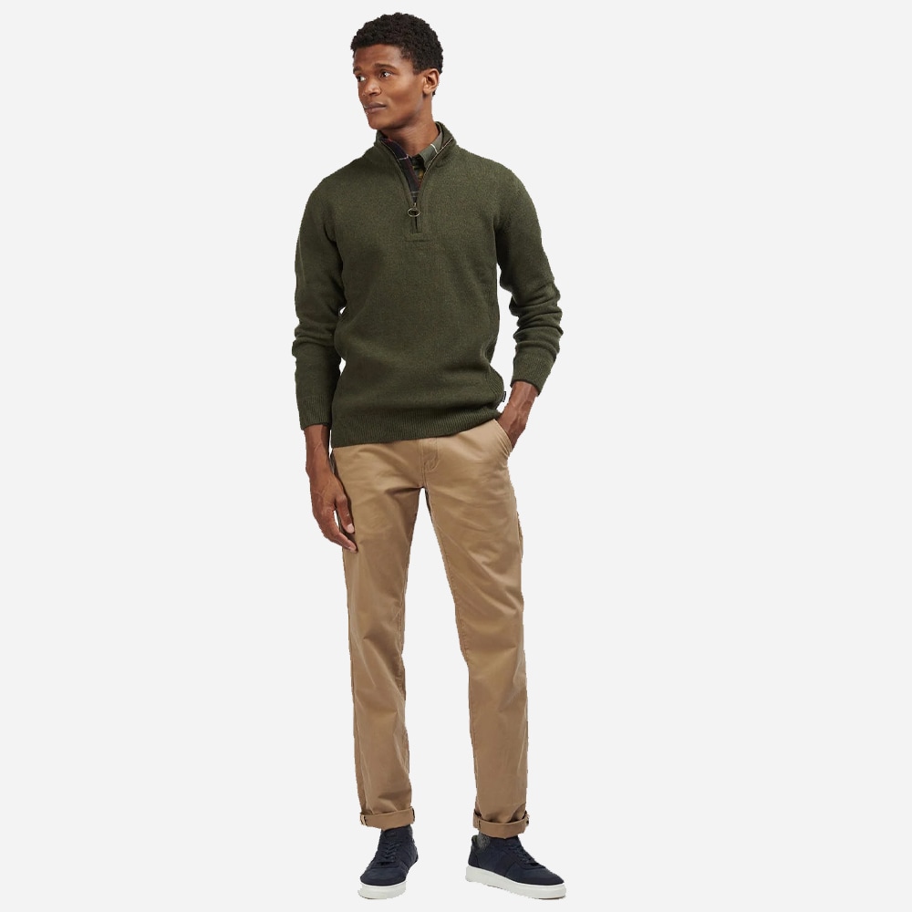 Holden Half Zip Sweater - Dk Olive