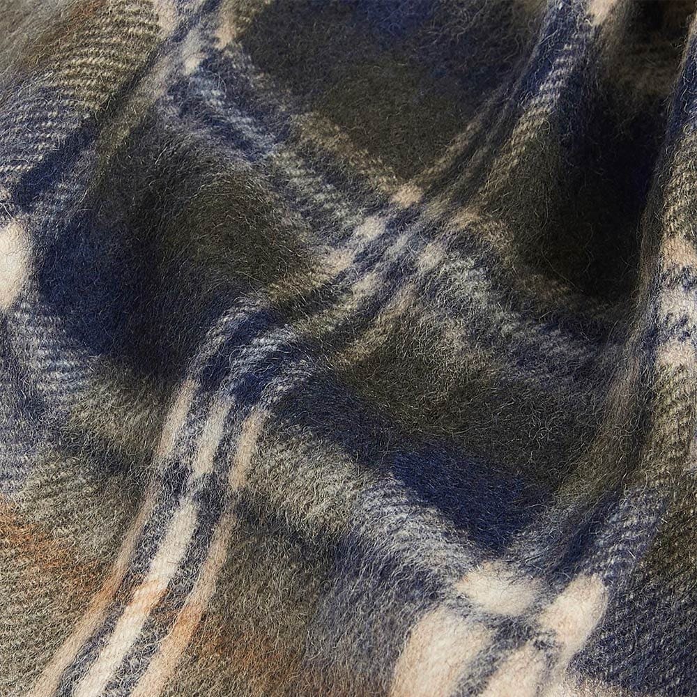 New Check Tartan Scarf - Sand Beige Plaid