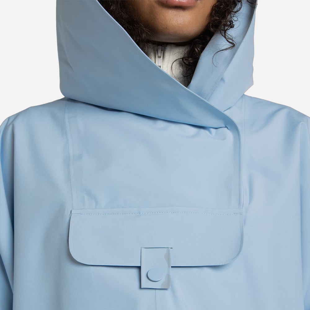 Bergen Poncho - Airy Blue