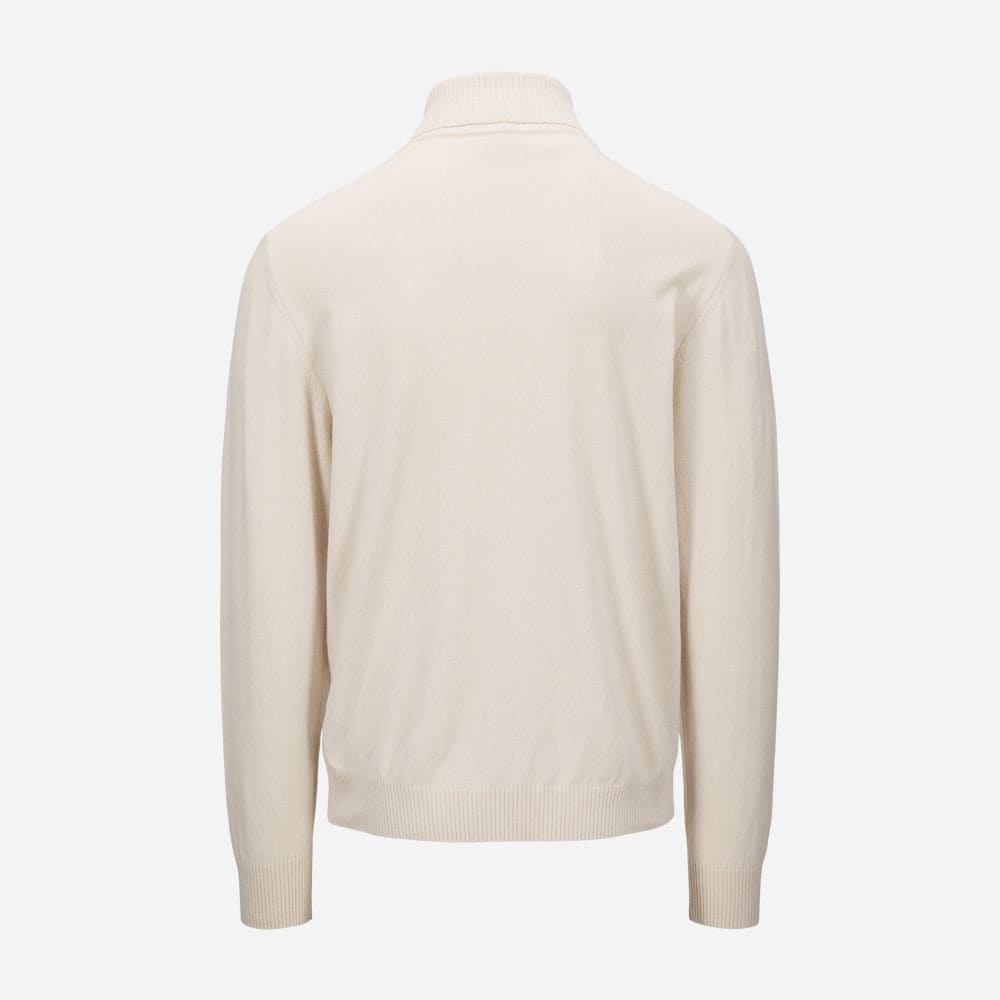 Maglia Turtleneck - White Cable