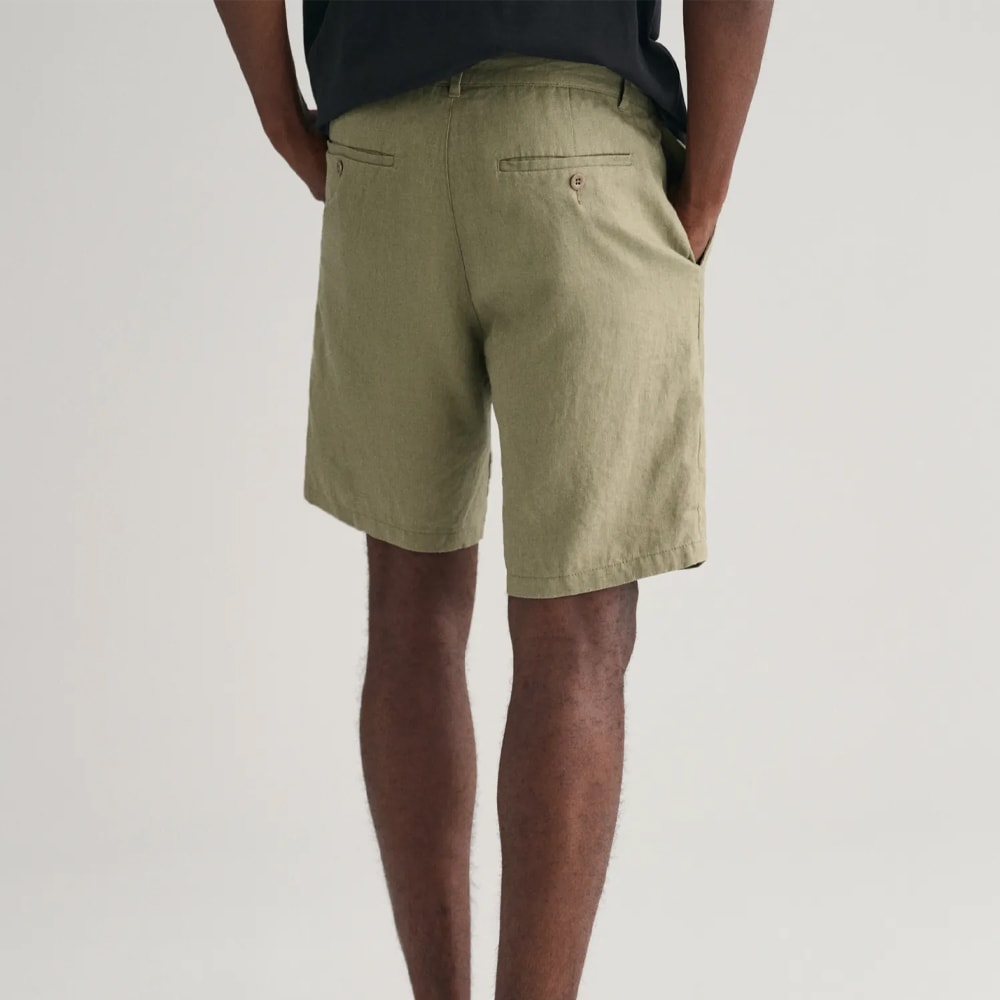 Relaxed Linen Shorts - Dried Clay