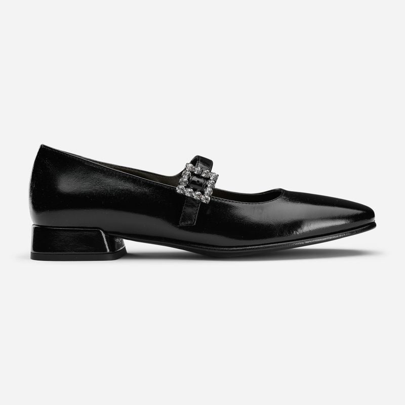 Ballerina With Heel - Harrods Nero