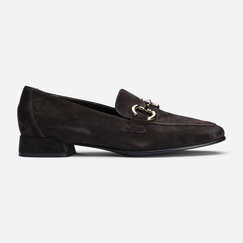 Loafer With Heel - Velour T.Moro