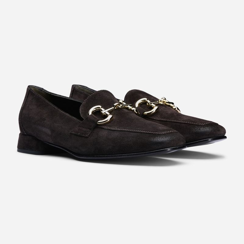 Loafer With Heel - Velour T.Moro