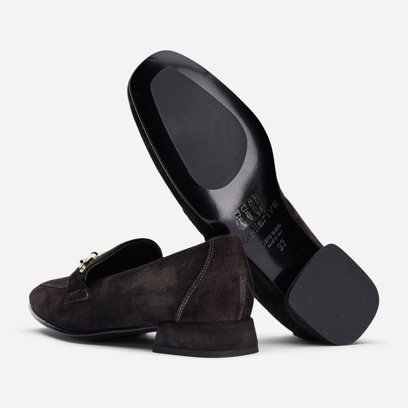 Loafer With Heel - Velour T.Moro