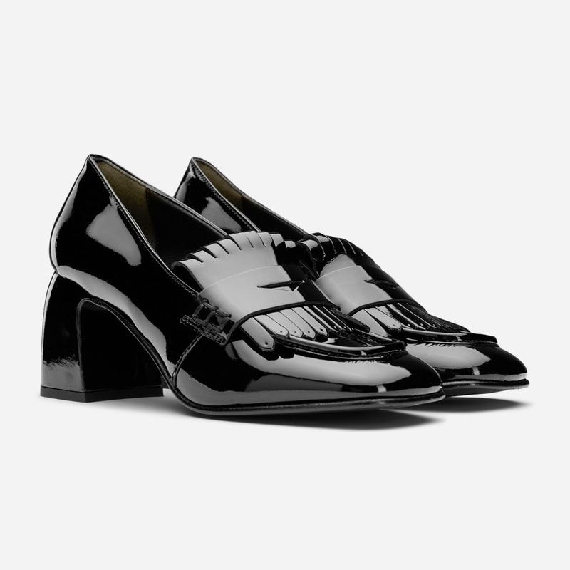 High Heel Loafer - Madame Black