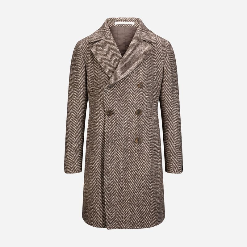 Arden Double Breasted Coat - Beige