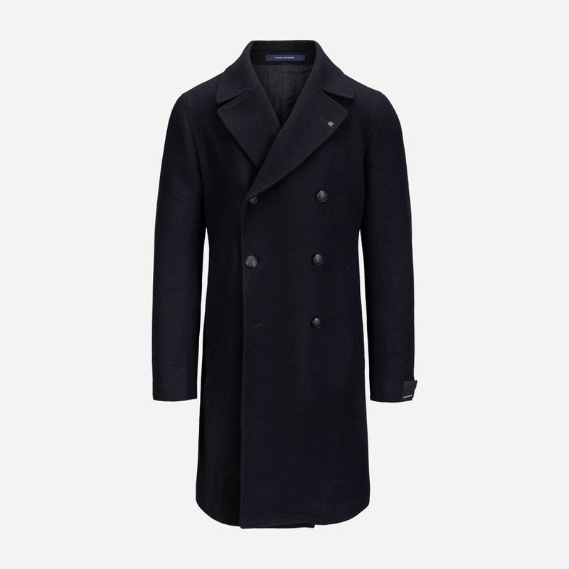 Arden Double Breasted Coat - Navy