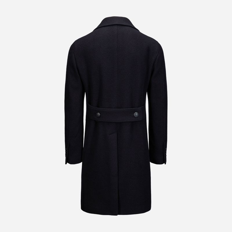 Arden Double Breasted Coat - Navy