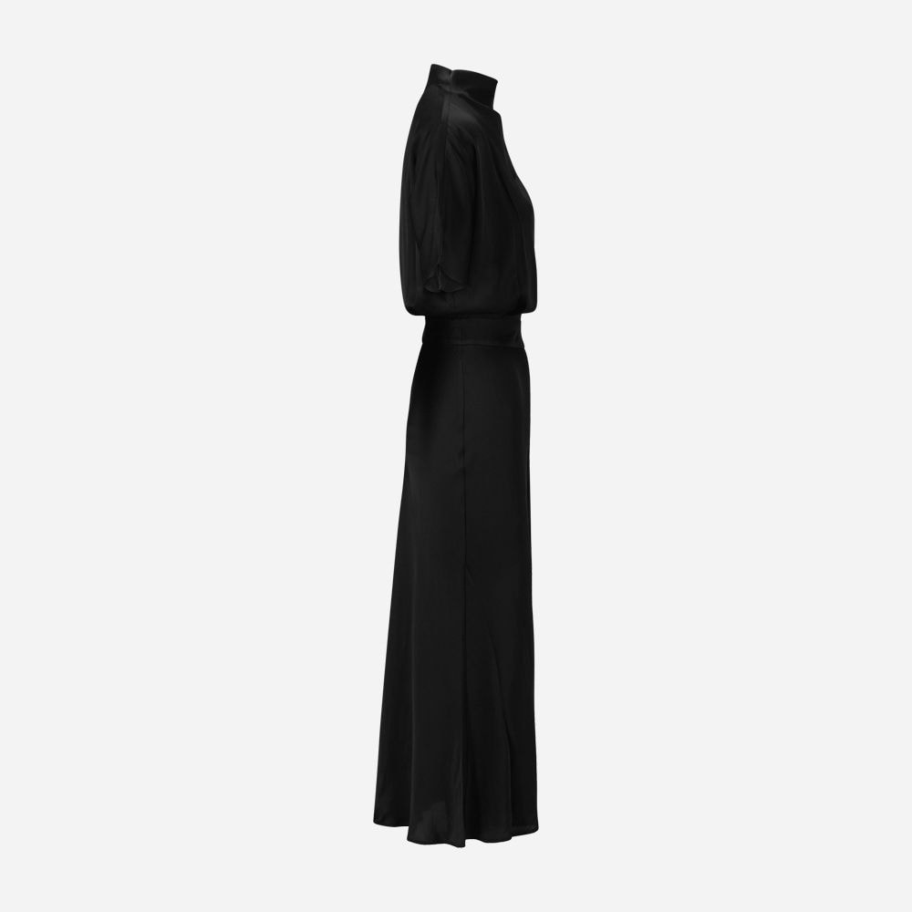 Arwen High Neck Dress - Black