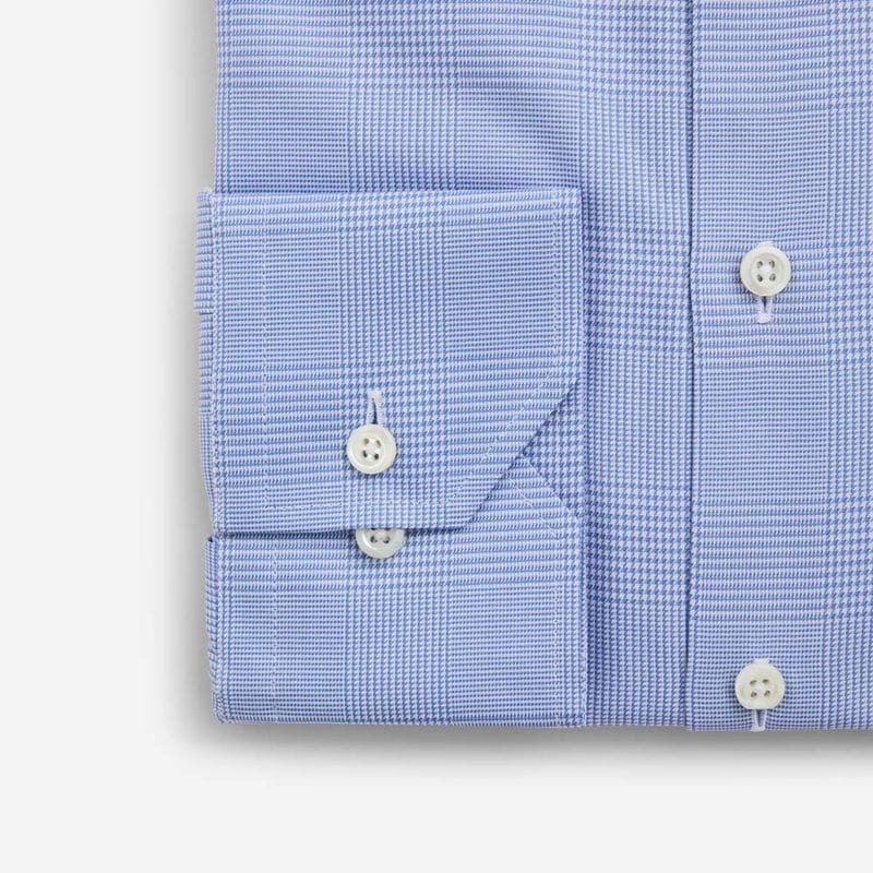 Slimline Shirt - Light Blue Check