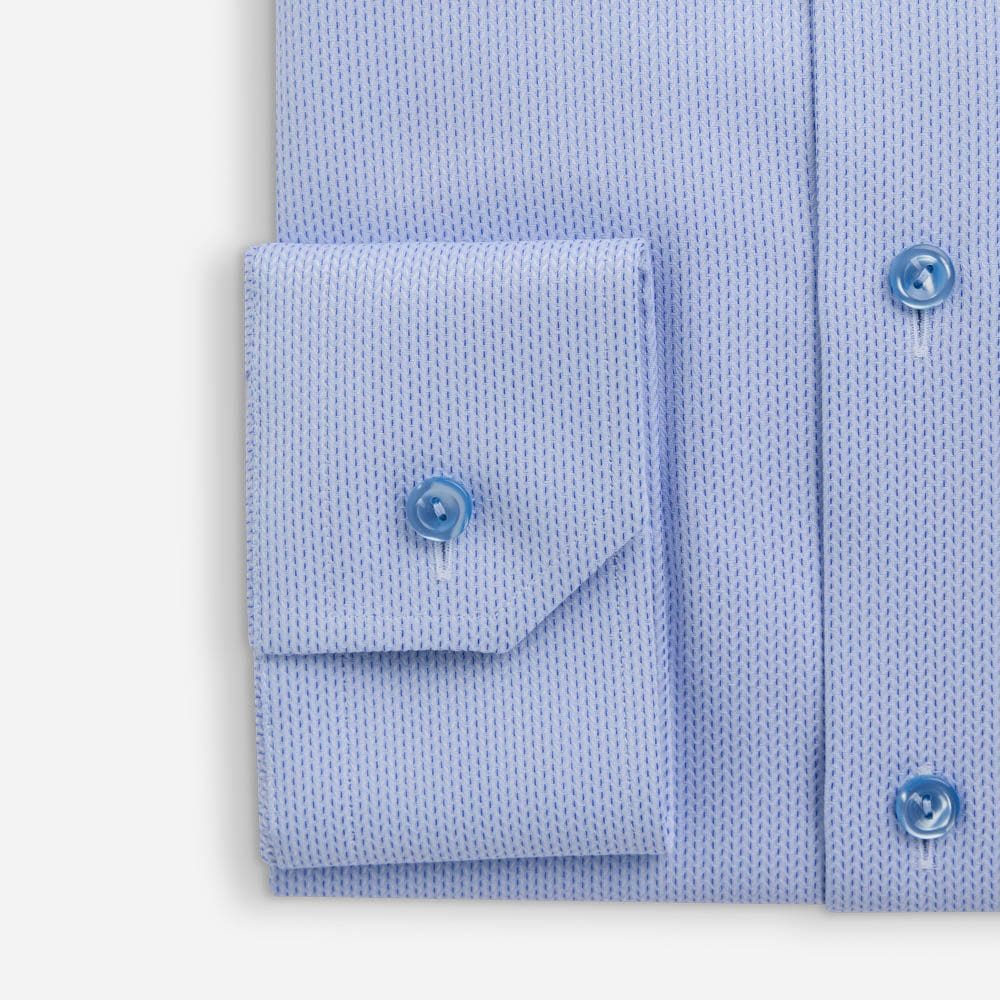 Slim Signature Twill Shirt - Ligth Blue Semi Solid