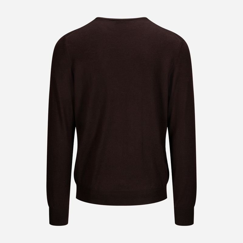 Crew Neck Merino - Dark Brown