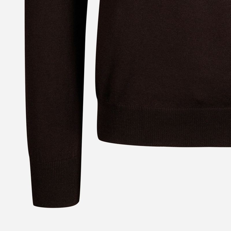 Crew Neck Merino - Dark Brown