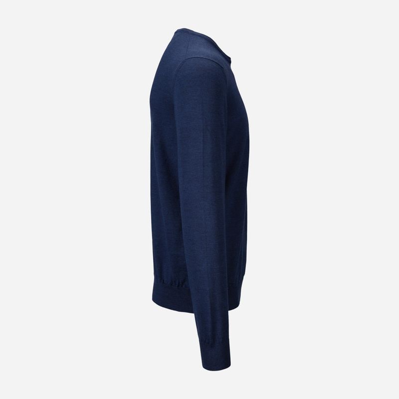 Crew Neck Merino - Blue