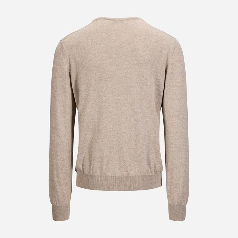 V-Neck Merino - Ligth Beige