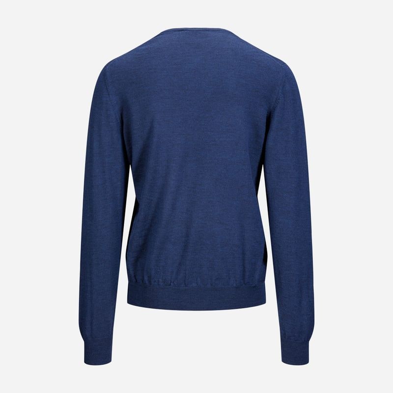 V-Neck Merino - Blue