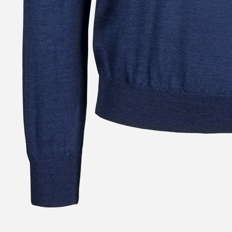 V-Neck Merino - Blue