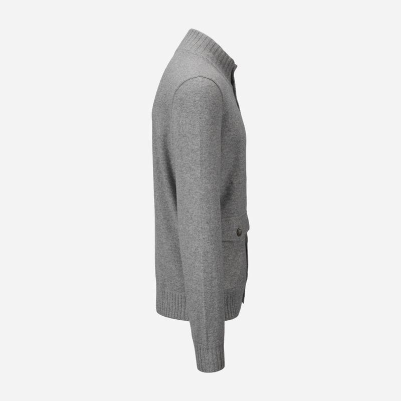 Cardigan Felted Cashmere - Ligth Grey