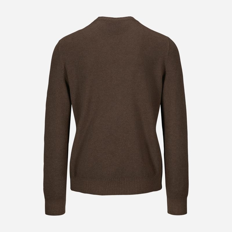 Crew Neck Vintage Wool-Cashmere - Tobacco