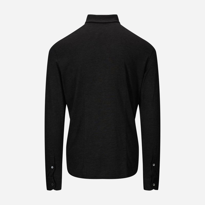 Cotton-Cashmere Shirt - Black