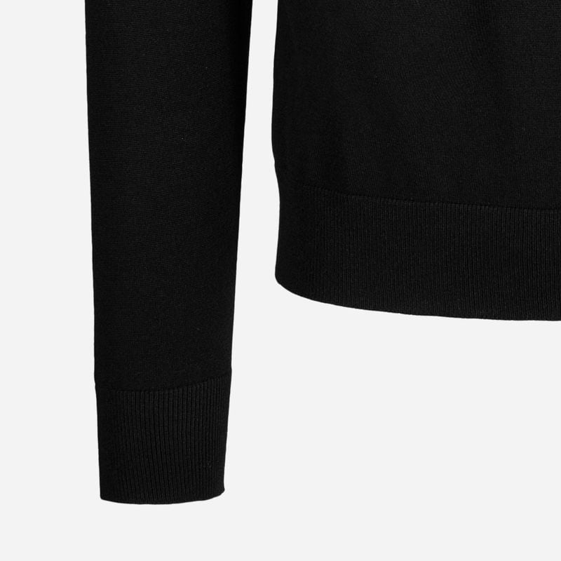 Turtle Neck Thin Wool - Black