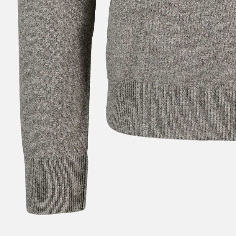 Half Zip Wool-Cashmere - Mole