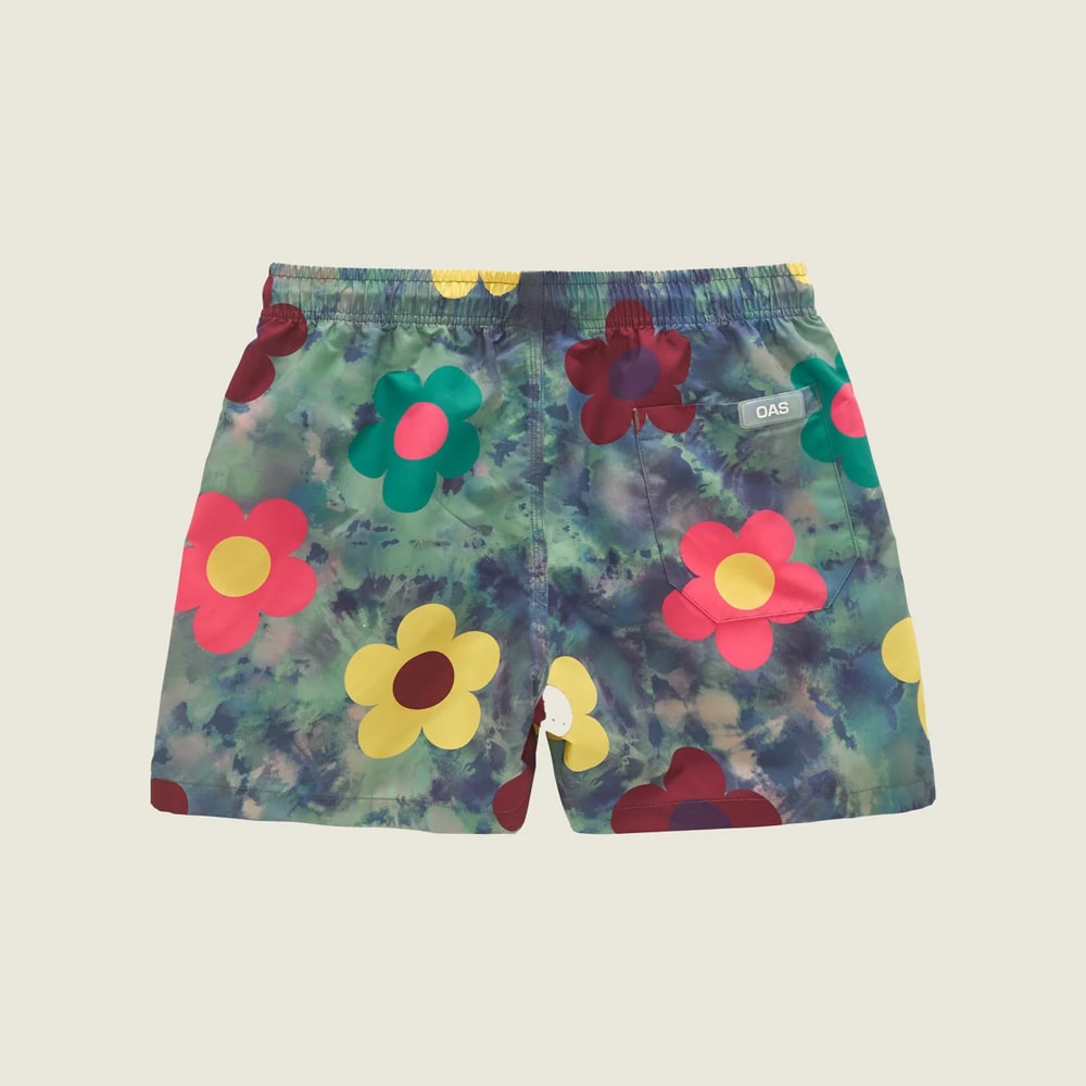 Darksy Swim Shorts - Grey Flower