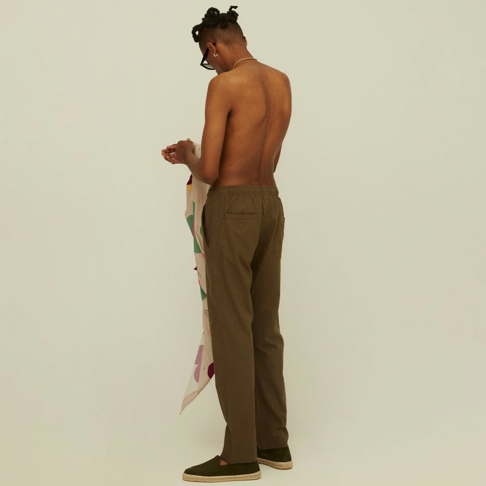 Linen Pants - Army