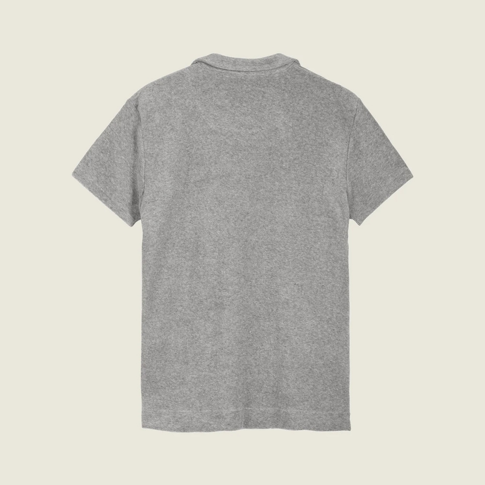 Polo Terry Shirt - Grey Melange