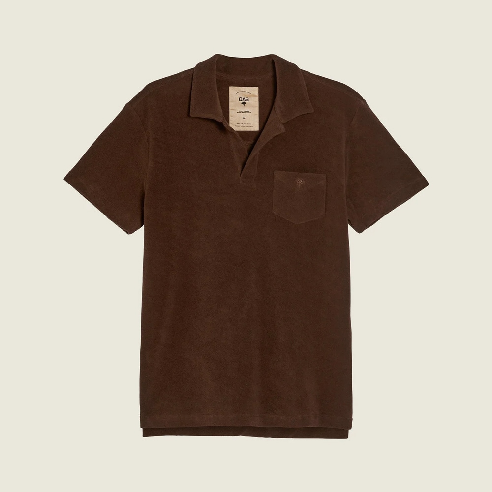 Polo Terry Shirt - Brown