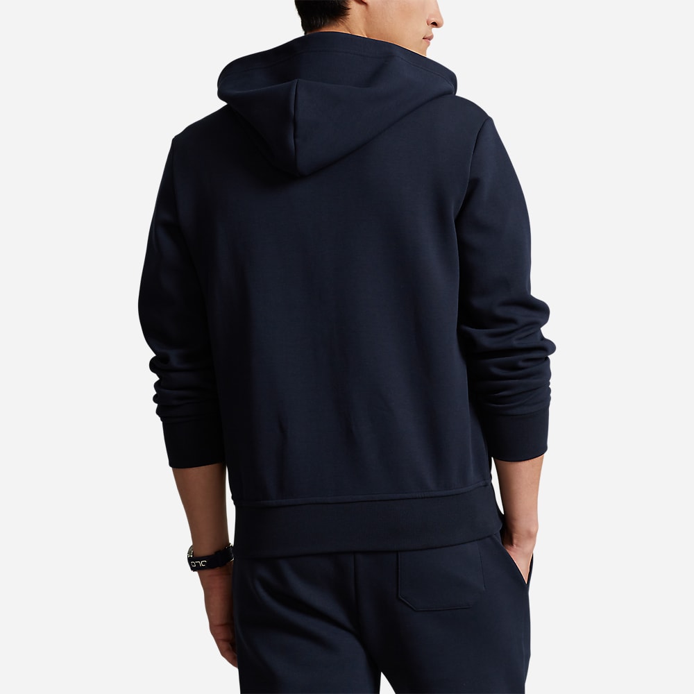 Double-Knit Full Zip Hoodie - Aviatr Navy