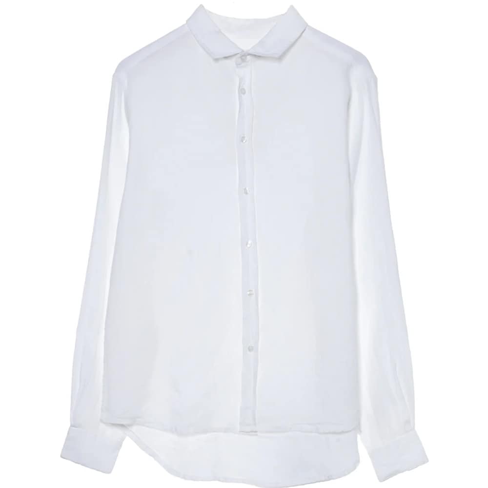 Mark Linen Shirt Long Sleeve - White